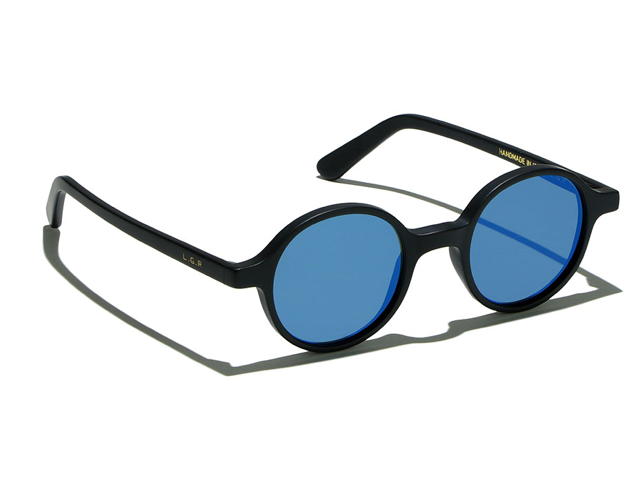 L.G.R Eyewear Reunion Flat Blue - Matt Mirror 22 Black //