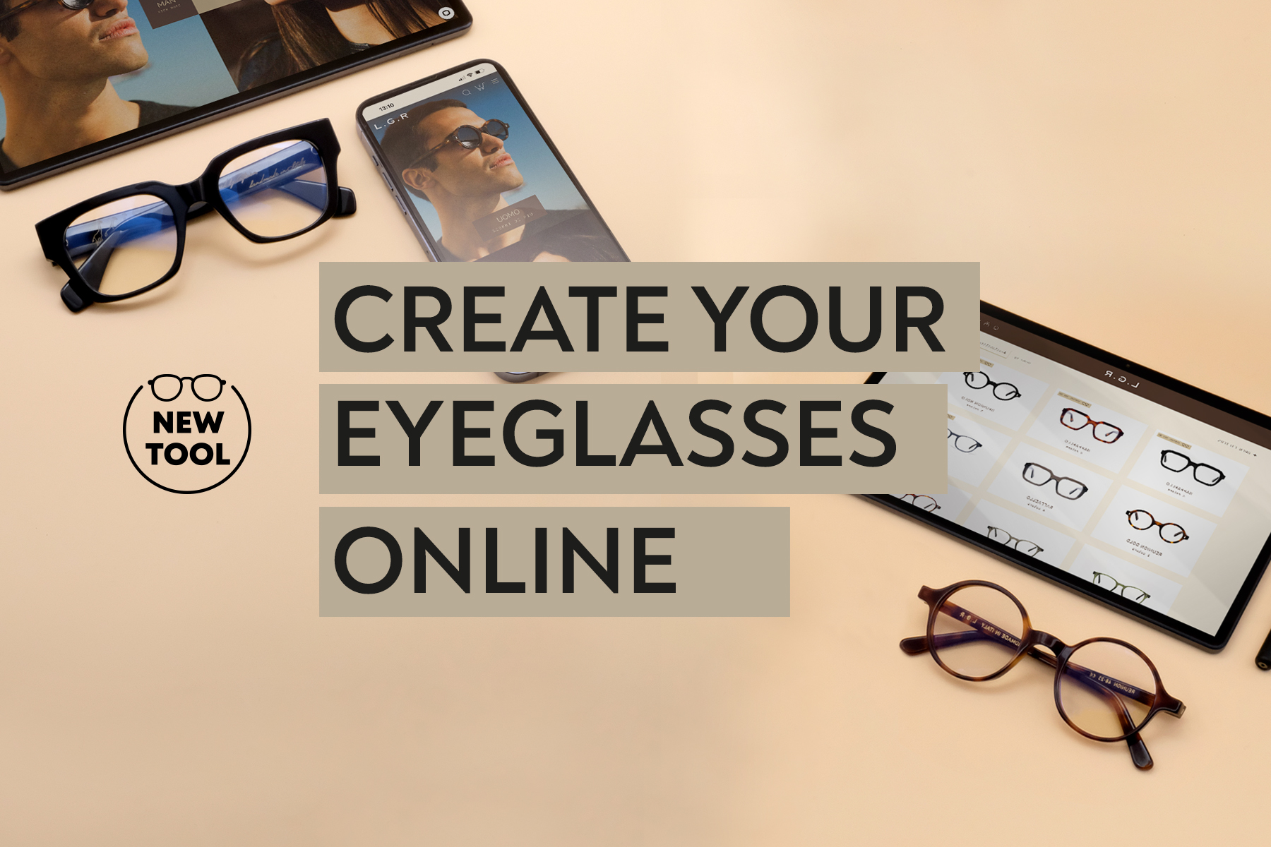 Create your eyeglasses online - L.G.R Eyewear